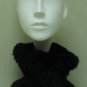 UNISEX BLACK KNITTED BEAVER NECK WARMER - (66244 -45 - 46)