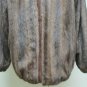 MENS REGULAR  DEMIBUFF MINK BOMBER ZIP UP  JACKET-67004 (SZ XL)