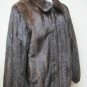 MENS REGULAR MAHOGANY USA MINK BOMBER ZIP UP JACKET-67002 (SZ XL)