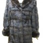 LADIES DYED BROWN SABLE HORIZONTAL JKT-64061 (SIZE 42 = SIZE M)
