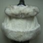 LADIES NATURAL WHITE F MINK CAPE TRIM WITH NATURAL FOX - 67106( SZ F)