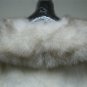 LADIES NATURAL WHITE F MINK CAPE TRIM WITH NATURAL FOX - 67106( SZ F)