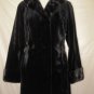 LADIES SHEARED BLK MINK STROLLER +LONG HAIR MINK-40364 (SIZE 55 = SIZE M)