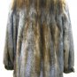 LADIES MAHOGANY US MINK JACKET TRIM WITH SHEARED MINK - 39024(o) SIZE M