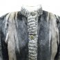 LADIES BLACK/BLUE IRIS MINK JKT W/KNIT SLEEVE 45161(o) SIZE 12