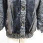 LADIES BLACK/BLUE IRIS MINK JKT W/KNIT SLEEVE 45161(o) SIZE 12