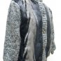 LADIES BLACK/BLUE IRIS MINK JKT W/KNIT SLEEVE 45161(o) SIZE 12