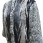 LADIES BLACK/BLUE IRIS MINK JKT W/KNIT SLEEVE 45161(o) SIZE 12