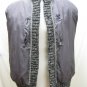 LADIES BLACK/BLUE IRIS MINK JKT W/KNIT SLEEVE 45161(o) SIZE 12