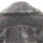 LADIES DYED BLACK PLUCKED HI LO MINK JKT-55292 (SIZE M)