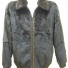 MEN REVERSIBLE PLUCKED MINK/LAMB LEATHER JKT-65441 (SIZE XL )