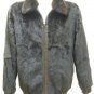 MEN REVERSIBLE PLUCKED MINK/LAMB LEATHER JKT-65441 (SIZE XL )