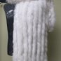 CUTE & FASHION WHITE FOX SCARF TRIM W/LACE - 65602(o)
