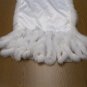CUTE & FASHION WHITE FOX SCARF TRIM W/LACE - 65602(o)