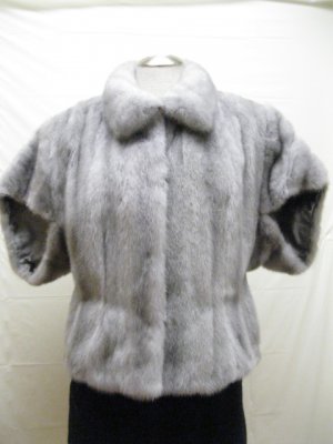 LADIES SAPPHIRE US MINK LETOUT VEST JKT-64409(o) SIZE M = SIZE 55