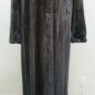 LADIES DEGRADE CHESTNUT BROWN MINK LETOUT LONG COAT - 2927 (SIZE 14)