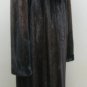 LADIES DEGRADE CHESTNUT BROWN MINK LETOUT LONG COAT - 2927 (SIZE 14)