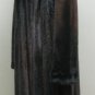 LADIES DEGRADE CHESTNUT BROWN MINK LETOUT LONG COAT - 2927 (SIZE 14)