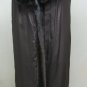 LADIES DEGRADE CHESTNUT BROWN MINK LETOUT LONG COAT - 2927 (SIZE 14)