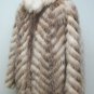 CUTE LADIES CRYSTAL FOX CHERVON JACKET - 66910 (SIZE 16)
