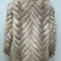 CUTE LADIES CRYSTAL FOX CHERVON JACKET - 66910 (SIZE 16)