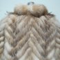CUTE LADIES CRYSTAL FOX CHERVON JACKET - 66910 (SIZE 16)