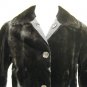 MENS DYED BLACK SHEARED MINK REVERSIBLE WOVEN STROLLER - 44727(SZ M)