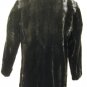 MENS DYED BLACK SHEARED MINK REVERSIBLE WOVEN STROLLER - 44727(SZ M)