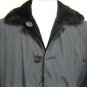MENS DYED BLACK SHEARED MINK REVERSIBLE WOVEN STROLLER - 44727(SZ M)