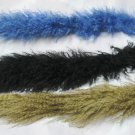 FALL WINTER CHIC FUR TRIM -TIBET LAMB IN COL: BLACK + BEIGE + BLUE