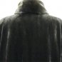 LADIES BLK SHEARED MINK STROLLER W/LONG HAIR MINK TRIM+TURN UP CUFF-DND103(o)XL