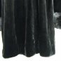 LADIES BLK SHEARED MINK STROLLER W/LONG HAIR MINK TRIM+TURN UP CUFF-DND103(o)XL