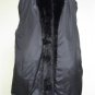 LADIES BLK SHEARED MINK STROLLER W/LONG HAIR MINK TRIM+TURN UP CUFF-DND103(o)XL