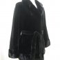 LADIES DYED BLK SHEARED MINK JKT W/MINK COLAR-36236(o) (SIZE M)