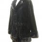 LADIES DYED BLK SHEARED MINK JKT W/MINK COLAR-36236(o) (SIZE M)