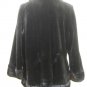 LADIES DYED BLK SHEARED MINK JKT W/MINK COLAR-36236(o) (SIZE M)