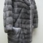 LADIES BLUE GREY MINK HILO 3/4 LENGTH SLEEVE JACKET - 60626(o) SIZE 55 = M
