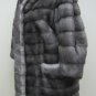 LADIES BLUE GREY MINK HILO 3/4 LENGTH SLEEVE JACKET - 60626(o) SIZE 55 = M