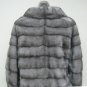 LADIES BLUE GREY MINK HILO 3/4 LENGTH SLEEVE JACKET - 60626(o) SIZE 55 = M
