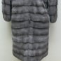 LADIES BLUE GREY MINK HILO 3/4 LENGTH SLEEVE JACKET - 60626(o) SIZE 55 = M