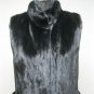 LADIES BLACKGAMA MINK LETOUT LONG VEST REVERSIBLE TO SILK -62121(SIZE 55 = M)