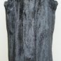 LADIES BLACKGAMA MINK LETOUT LONG VEST REVERSIBLE TO SILK -62121(SIZE 55 = M)