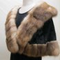 LADIES BLACK MINK CAPE TRIM W/CANADIAN SABLE - 65180/1o