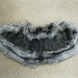 LADIES DARK GRAY MINK CAPE W/SILVER FOX -64442(o) ( SZ F)