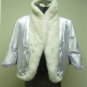WHITE / PURPLE 2-TONE V-SHAPE MINK CAPE/WRAP - 52792(o)