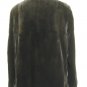 LADIES SHEARED BLACK MINK JKT TRIM WITH LONG HAIR MINK-41979(o) SIZE M