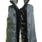 LADIES SHEARED BLACK MINK JKT TRIM WITH LONG HAIR MINK-41979(o) SIZE M