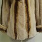 SUPER SOFT WHISKEY PLUCKED MINK JACKET W/ STRIPE-44911(o) size 40(M)