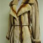 SUPER SOFT WHISKEY PLUCKED MINK JACKET W/ STRIPE-44911(o) size 40(M)