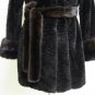 BROWN DYED LASER CUT HI - LO MINK STROLLER-53451(o) SIZE M